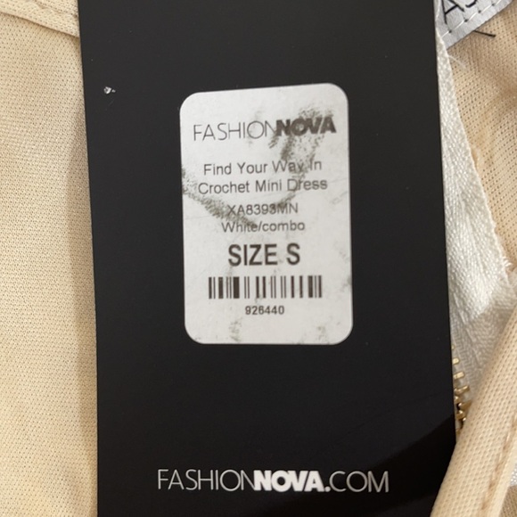 FASHION NOVA Find Your Way In Crochet Mini Dress - Picture 6 of 9